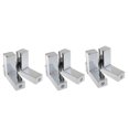 thumbnail image 1 of 6x metal macizo ajustable soporte de pared soporte de pared soporte de pared de vidrio níquel cepillado Sunnimix Soporte de estante Soporte de pared, 1 of 8
