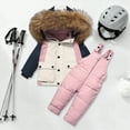 thumbnail image 2 of UAYOTSE Toddler Boys Girls Snowsuits and Ski Bib Pants Outdoor Windproof Suit for Kids Skiing Bibs Outfits,Sizes 12-18 Months, 2 of 6