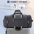 thumbnail image 6 of Gonex 60L Canvas Duffel Bags 27" Expandable Travel Duffle Overnight Weekender Bag with Shoe Compartment for Men Women, 6 of 7