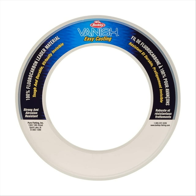 Línea de pesca con fluorocarbono Berkley Vanish® 80 libras | 36,2 kg