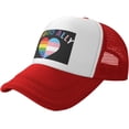 thumbnail image 2 of Proud Ally Mom LGBT Transgender Gifts LGBTQ Pride Trucker Hat Women Mesh Baseball Cap Cowboy Hat Men Dad Hat Black, 2 of 8