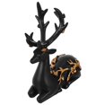thumbnail image 2 of Elk Resin Crystal Ball Stand with Flower Pattern, Decorative Sphere Holder for Creative Desktop Ornament, Smooth Surface Base for Living Room, 2 of 3