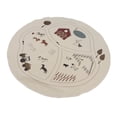 thumbnail image 4 of Alfombra de gateo para bebés, de lona suave, antideslizante, plegable, portátil, redonda, para dormitorio infantil, sala de juegos, 4 of 15