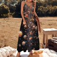 thumbnail image 2 of Planet Mars Mercury Jupiter Design Sleeveless Dress Woman Fashion Long Dresses Women's Summer Suit Dress 2025, 2 of 7