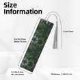 thumbnail image 3 of Kdxio Lush Foliage Green Plant Print Metal Tassel Bookmarks,Perfect Gift for Art Lovers and Bookworms Metal Bookmarks for Women, 3 of 8