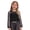 Black, variant on TTAO Kids Girls Fishnet Crochet Crop Top Long Sleeve Mesh Breathable Dance Shirt Blouse Black 120