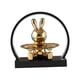 thumbnail image 2 of Bonita figura de conejo, escultura de cerámica, bandeja para joyería, figura de conejito, animal USB, 2 of 9