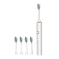thumbnail image 4 of Xihbxyly Cepillo de Dientes Portátil para Adultos, con 6 Modos de Limpieza y 4 Cabezales de Repuesto., 4 of 5
