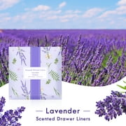SCENTORINI Lavender Scented Drawer Liners, 6 Sheets Drawer Paper for Dresser,Home Shelf Closet