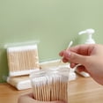thumbnail image 2 of Walbest 1 Bag(100Pcs) Cotton Swabs Eco-friendly Highly Absorbent Wood Stick Swabs Disposable Beauty Makeup Swab for Home, 2 of 7