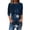 Navy, variant on Tops For Women Summer Flower Print Base Shirt Top Crew Neck 3/4 Sleeve Women Sweatshirt