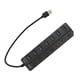 thumbnail image 1 of Divisor USB, 7 Puertos USB3.0 Compatibilidad Amplia de Concentración Portátil Pequeño para ratón para disco duro móvil para teclado, 1 of 7