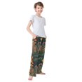 thumbnail image 3 of FORMRS Boys Pajama Pants with Pockets Size 6-8Y Kids Lounge Sleep Bottoms, Forest Mushroom, 3 of 8