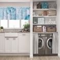 thumbnail image 5 of LALILO Kitchen Curtain Valance Natural Surface Water Sea Water Rod Pocket Window Curtain 52"x 18" Set of 2, 5 of 5
