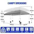 thumbnail image 7 of 10x20 Pop Up Canopy with 6 Removable Sidewalls, Portable Enclosed Instant Tent, Waterproof Outdoor Tent, Beach Sun Shelter for Backyard Patio Garden, Easy Set Up, 7 of 7