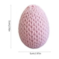 thumbnail image 3 of Hand Crocheted Easter Eggs - Khaki Foam Filled Knitted Ornaments for Baskets, Easter Tree Hanging Decor, Soft Fabric Egg Hunt Props, Rustic Spring Home Decoration, 3 of 6