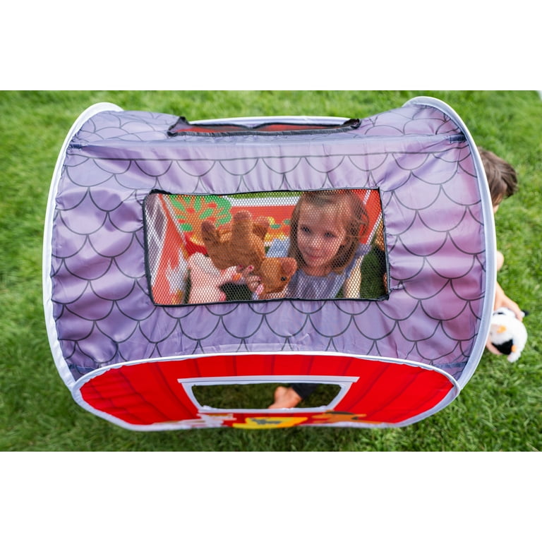Pacific Play Tents Farm House Pop-Up Tent Easy Setup