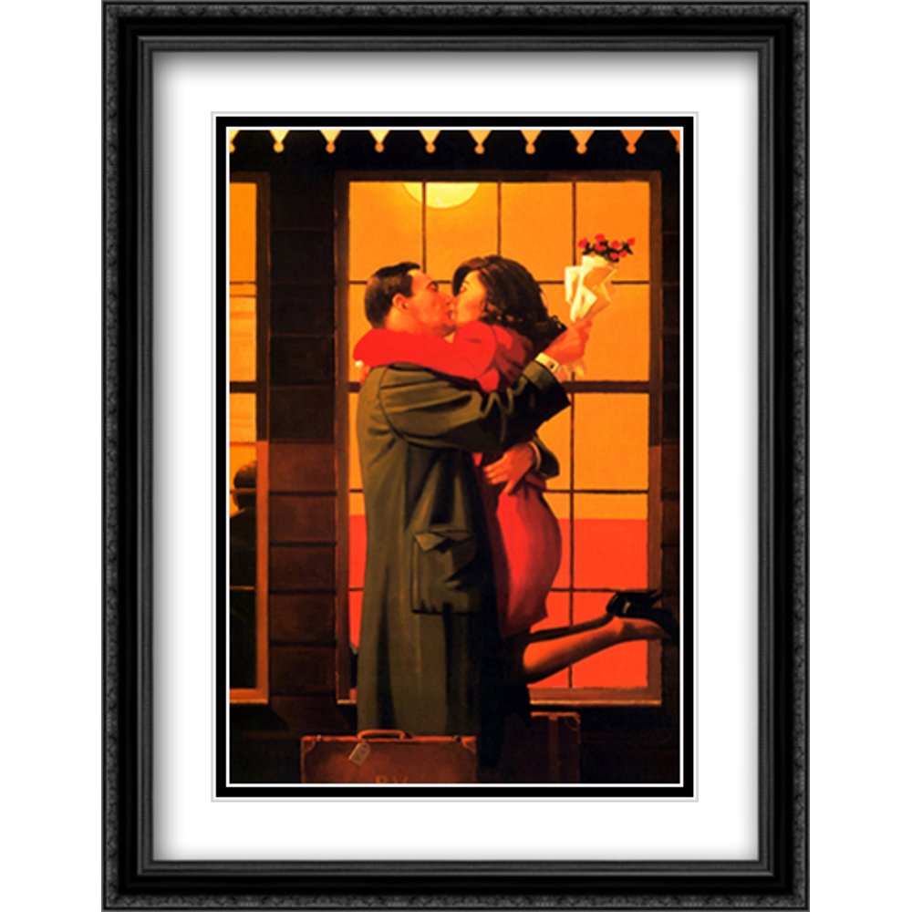 Back Where You Belong 2x Matted 24x32 Large Black Ornate