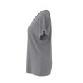 thumbnail image 6 of Weikingp Women's Short Sleeve Shirts，Cute T Shirts Women's Short Sleeve Blouses Cotton Boho Tops for Women Womens Button Up Shirt Womens Basic T Shirts Women's T-shirt Gray S, 6 of 6