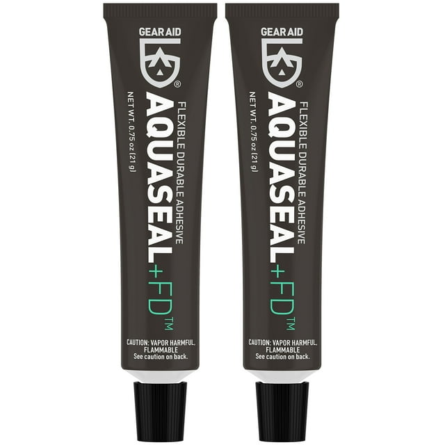 Adhesivo reparador GEAR AID Aquaseal FD para equipos de exterior, 22 ml, paquete de 2