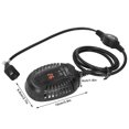 thumbnail image 4 of Submersible Aquarium Heater Fish Tank LED External Thermostat Quartz Heating Rod CN Plug 220‑240V25W, 4 of 4