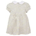 thumbnail image 2 of ContiKids Toddler Girls Short Puff Sleeve Peter Pan Collar Floral Dress 3-4 Years, 2 of 5