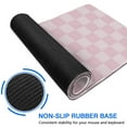 thumbnail image 4 of Boho Chic Pastel Checkered Mouse Pad - Anti-Slip Rubber for Secure Computer & Laptop Use, Large 31.5x11.8in, Add a Touch of Aesthetic to Your Home Office, 4 of 7