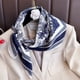 thumbnail image 3 of Bufanda cuadrada de seda con estampado Floral para mujer, pañuelo de satén suave, para la cabeza Hijab, cinta para bolso, 3 of 5