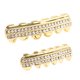 thumbnail image 1 of 1 Par de Brillos de Halloween Parrillas Doble Zircon Taladro Grill Oro, 1 of 9