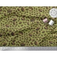 thumbnail image 3 of Soimoi Green Heavy Canvas Fabric Coffee Beans Food Print Sewing Fabric Yard 58 Inch Wide, 3 of 5