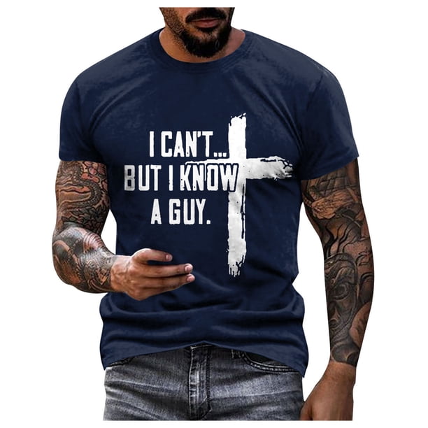Playeras Para Gimnasio Para Hombre, Moda De Primavera Y Verano, Informales, De Talla Grande, De Manga Corta, Con Cuello Redondo, Estampadas, Top Blusa