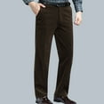 thumbnail image 2 of purcolt Men's Corduroy Regular Fit Dress Pants Casual Business Flat Front Wrinkle Free Comfort Stretch Pants, 2 of 9