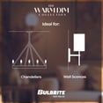 thumbnail image 5 of Bulbrite 5 Watt LED B11 Light Bulbs, Warm Dimming 3000K (Soft White) - 1800K (Candlelight), 500 Lumens, (4 Pack), 5 of 5