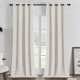 thumbnail image 1 of Joydeco Cortinas Opacas de Terciopelo Blanco 2 Piezas 132x274 cm, 1 of 9