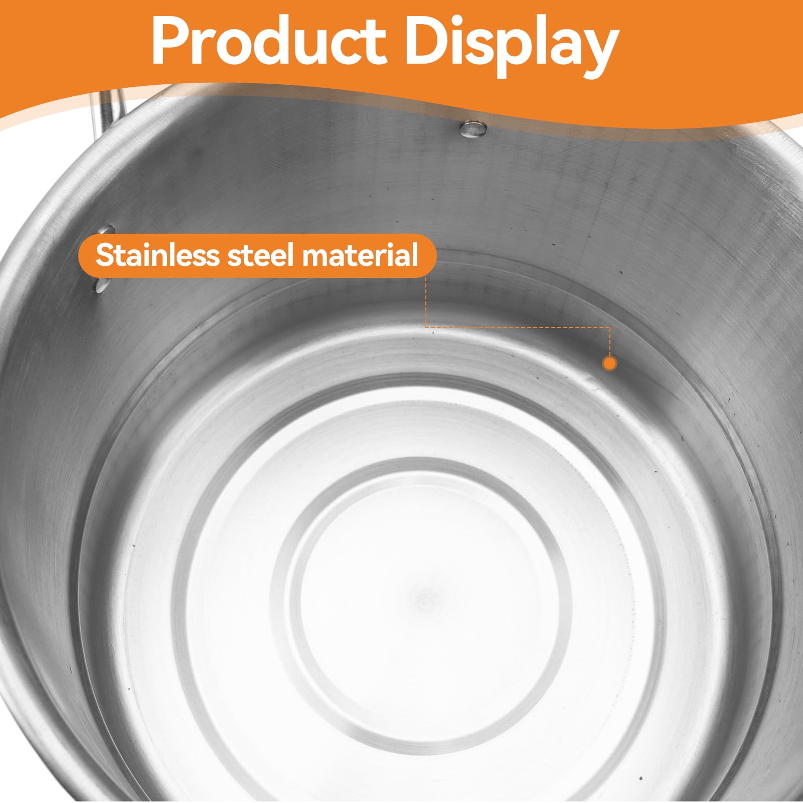 4Pcs Stainless Steel Stock Pot Set with Lids 11Qt 9Qt 7Qt 5.5Qt Sauce Stockpot For Electric, Gas, Induction, Ceramic Kitchen Cookware