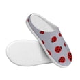 thumbnail image 3 of Fotbe Ladybug Pattern Women's Fuzzy Curly Fur Memory Foam Loafer Slippers Indoor Outdoor Slippers Winter Home Shoes-40/41, 3 of 7
