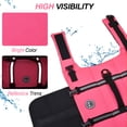 thumbnail image 5 of VIVAGLORY Dog Life Jacket Vest for Swimming, Ripstop, Bright Pink, Medium, 5 of 7
