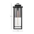thumbnail image 2 of 81425BK Lark Mateo - 12W 1 LED Large Outdoor Wall Lantern-24 Inches Tall and 9 Inches Wide, 2 of 7