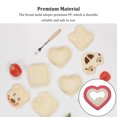 thumbnail image 4 of Matsuzay Cortador de sándwich, máquina para hacer alimentos, sellador, corazón, pan, tostadas, molde para rebanar, divertido molde Bento, Herramientas y accesorios para hornear Corazón, 4 of 6
