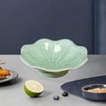 thumbnail image 1 of Cuenco de cerámica Macarena para frutas plato decorativo Verde claro, 1 of 8