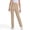 07-Khaki, variant on Aihuaihua Girl Uniform Pants Khaki Size 7-8, Lightweight Dress Pants for Kids High Waist Stretch School Uniform Trousers Formal Casual Fall Outfits Back to School