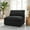 Black, variant on Modway Commix Modern Down Filled Overstuffed Fabric Ottoman in Teal