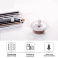 thumbnail image 2 of Food Sealer Machine with Vacuum Bags & Starter Kit, Compact Vacuum Sealer for Food Preservation in Freezer & Refrigerator,Compact Food Vacuum Sealer for Home & Office, Black (White), 2 of 6