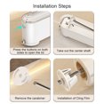 thumbnail image 3 of RKSTN Plastic Storage Rack Plastic Wrap Dispenser with Cutter Aluminum Foil Dispenser Refillable Wrap Dispenser Plastic Food Wrap Dispenser Cling Film Dispenser Kitchen Gadgets, 3 of 3