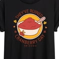 thumbnail image 3 of Friends - They've Ruined Cranberry Day - Women's Oversized T-Shirt, 3 of 5