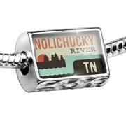 NEONBLOND Bead USA Rivers Nolichucky River - Tennessee Charm Fits All European Bracelets
