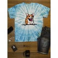 thumbnail image 3 of Corgi Peeking Out Tie Dye Cyclone Men -Image by Shutterstock, Male XX-Large, 3 of 4