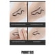 thumbnail image 5 of Lápiz Delineador de ojos negro de secado rápido, doble punta, triángulo, sello de estrella, resistente al agua, duradero, no mancha, líquido, cosmético( 02 big, 5 of 5