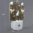 thumbnail image 2 of Cauagu Bones And Leaves Print LED Nightlight,0.5W Night Lights Plug into Wall 1 Pack with Dusk-to-Dawn Light Sensor Soft Glow Lamp for Bathroom Adult Hallway-EU, 2 of 7