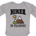 thumbnail image 4 of Inktastic Future Hiker in Training Boys or Girls Long Sleeve Baby Bodysuit, 4 of 5